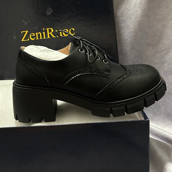 Brand New Platform Lace up Oxfords - Picture 1 of 13